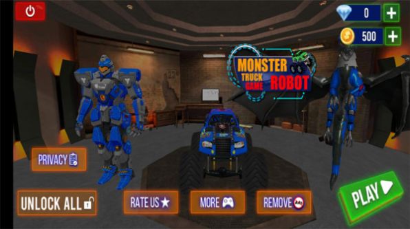 怪兽卡车机器人游戏官方安卓版图1: