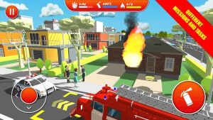 逼真的城市消防员游戏图4