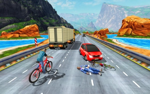 炫酷自行车赛车手3D游戏安卓版截图3:
