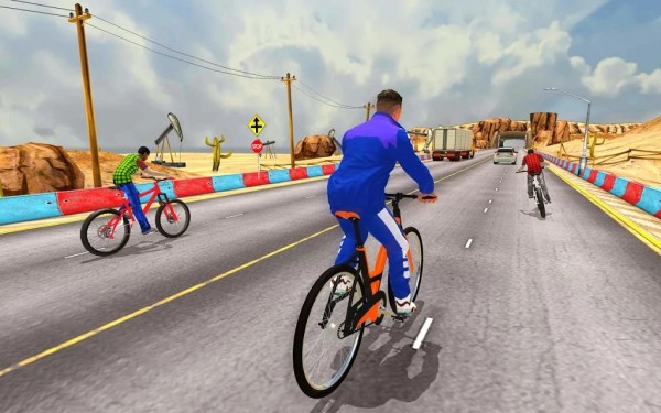 炫酷自行车赛车手3D游戏安卓版截图2: