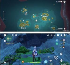 原神岛与海的彼端任务攻略：岛与海的彼端壁画位置坐标大全图片5