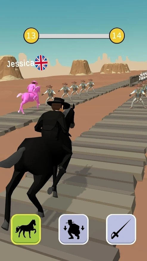 牛仔骑马赛跑游戏最新安卓版4