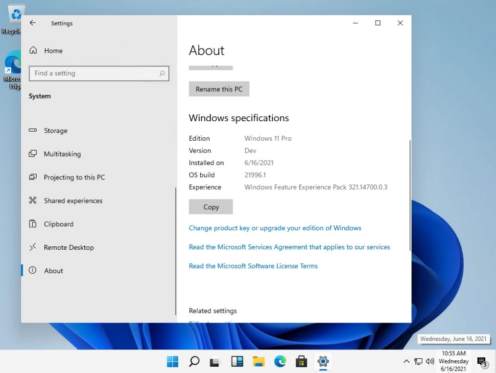 Windows11系统官方升级正式版图1: