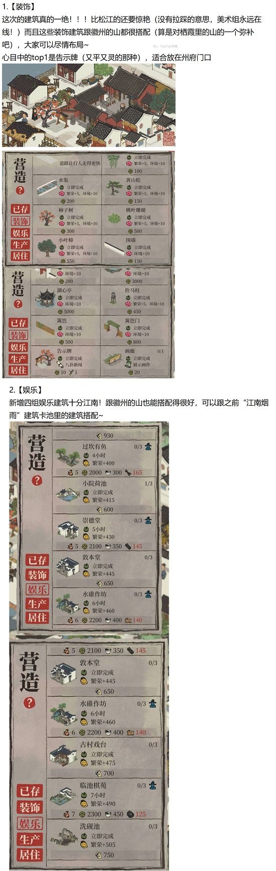 江南百景图徽州府开荒攻略合集（徽州府完美开荒流程）