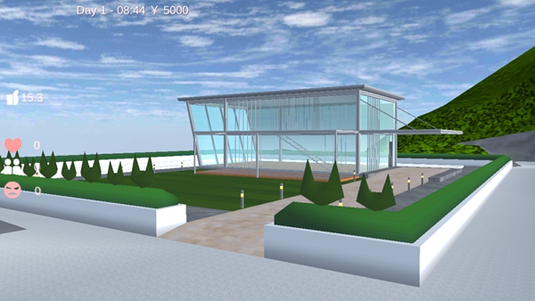 樱花校园模拟器1.038.51更新海边玻璃别墅最新版中文无广告图3: