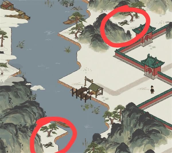 江南百景图鸡鸣山蘑菇位置分布图（鸡鸣山蘑菇位置大全）