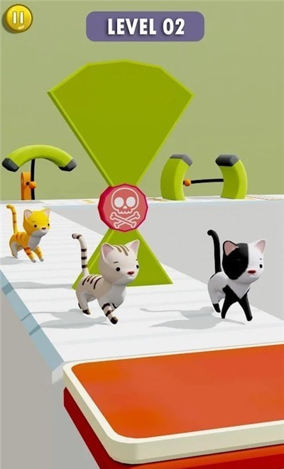 猫咪障碍赛3D游戏最新安卓版截图1: