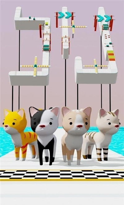 猫咪障碍赛3D游戏最新安卓版截图4: