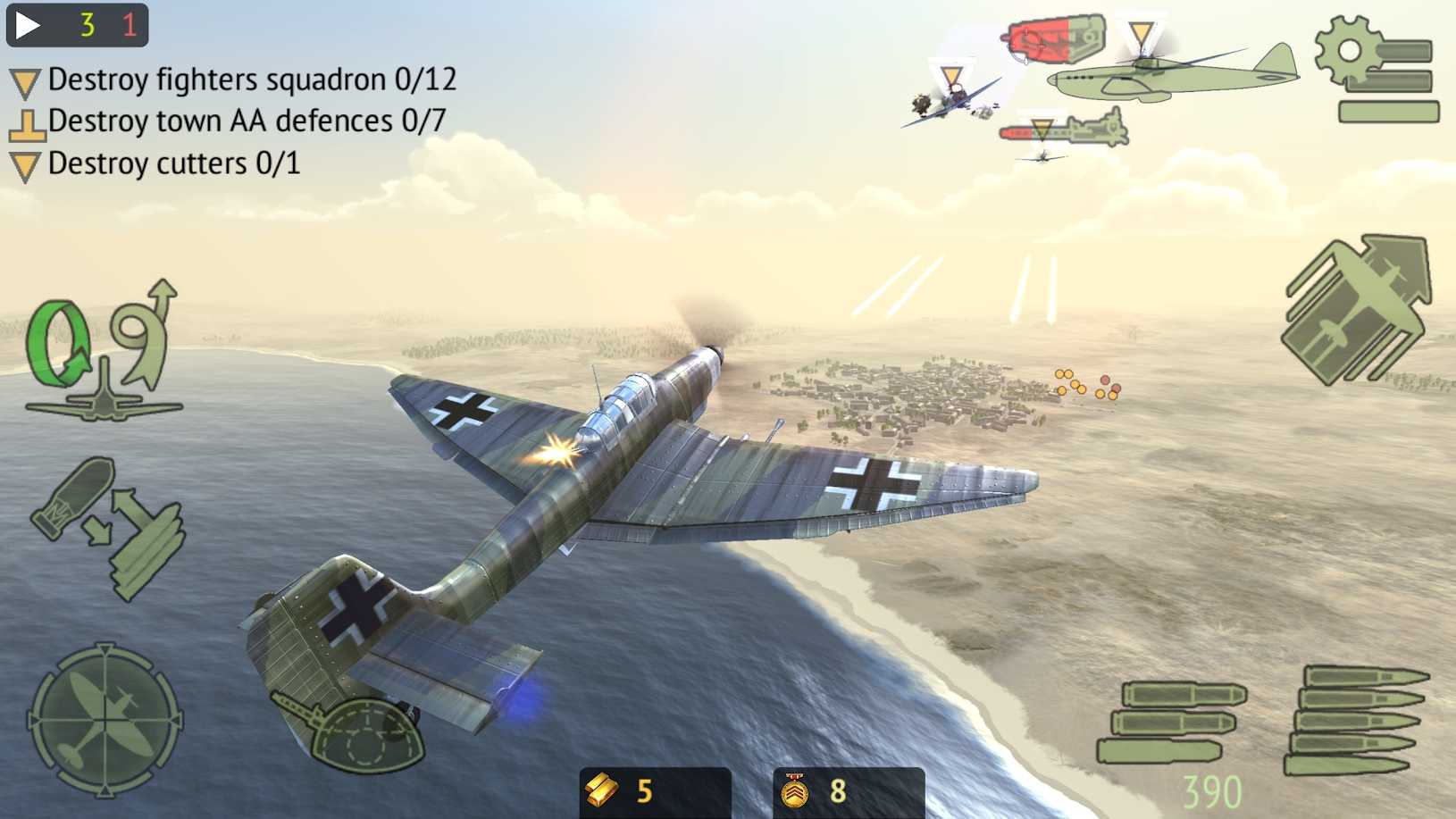 战机二战空中战场1.9完整所有飞机最新版下载免费金币图片1
