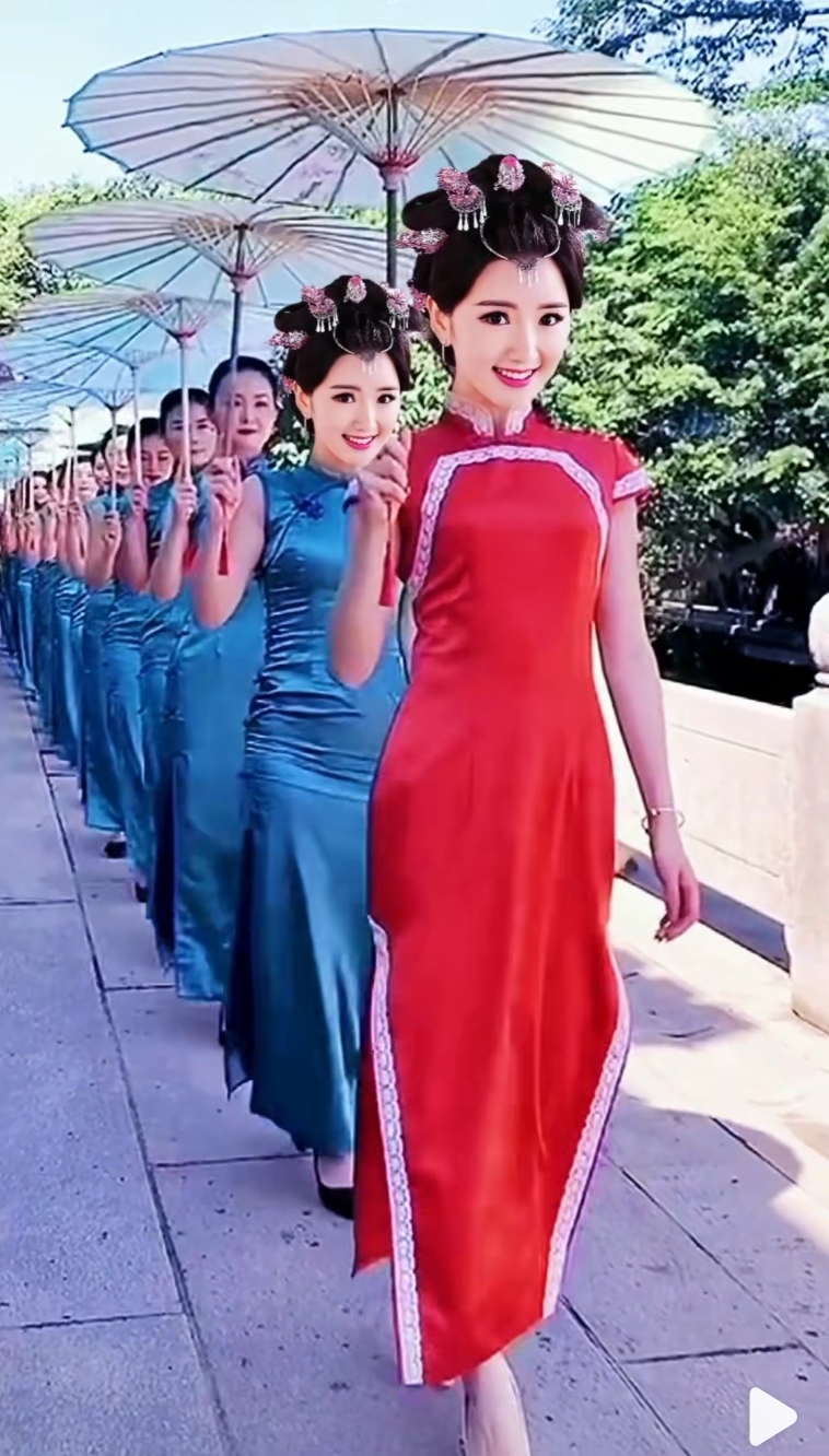 抖音最近很火的旗袍换特效频拍摄软件app下载图2: