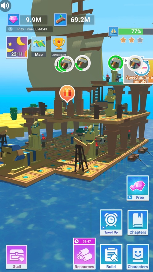 木筏海上漂流模拟器游戏官方手机版图4: