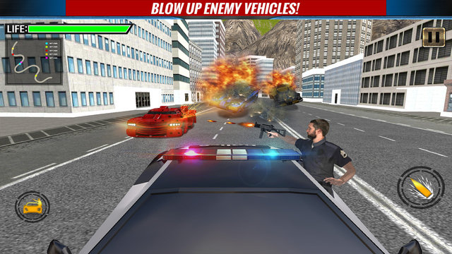 爬山警察VS犯罪分子汽车射击游戏安卓版图2: