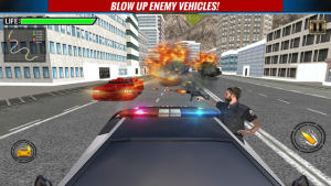 爬山警察VS犯罪分子汽车射击游戏图2