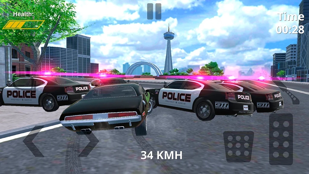 警察追逐赛车模拟器游戏官方手机版图1: