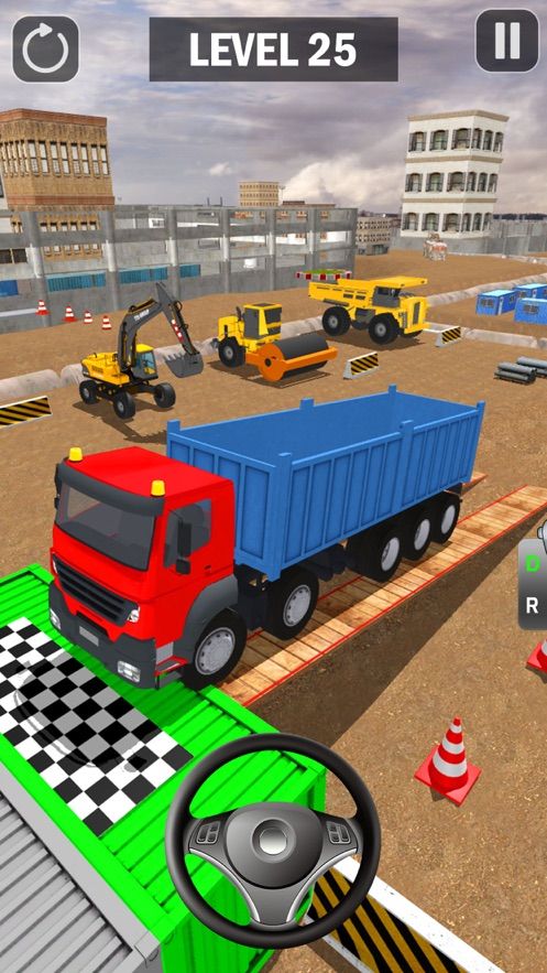 挖掘机卡车停车场3D手机游戏官方版图片1