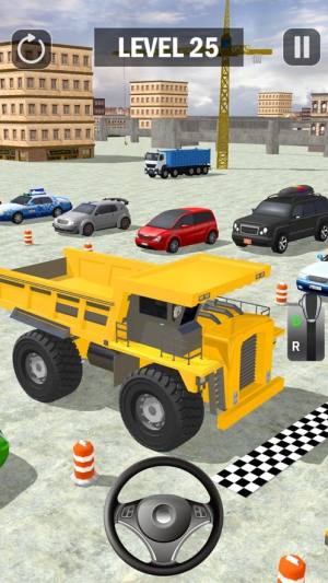 挖掘机卡车停车场3D官方版图1
