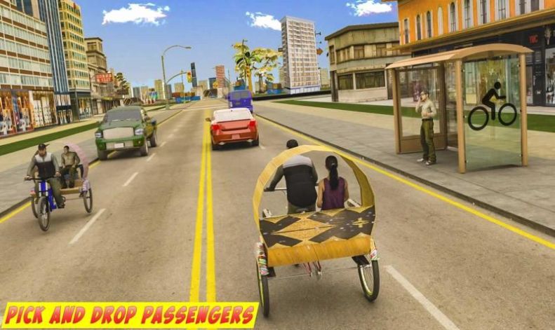 自行车乘客模拟器游戏手机版最新版截图1: