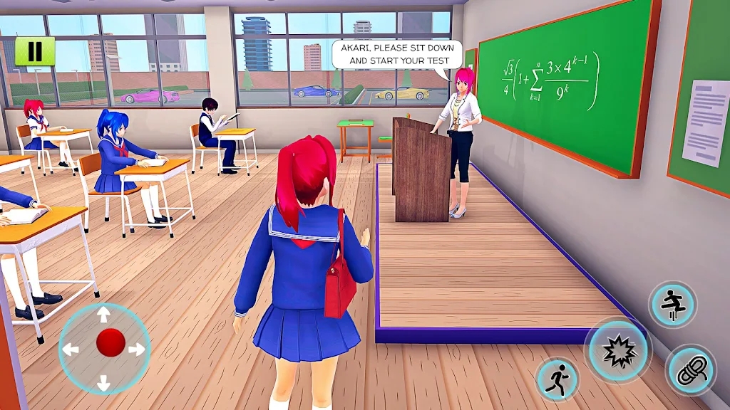 动漫高中女生模拟器3D游戏中文手机版图2: