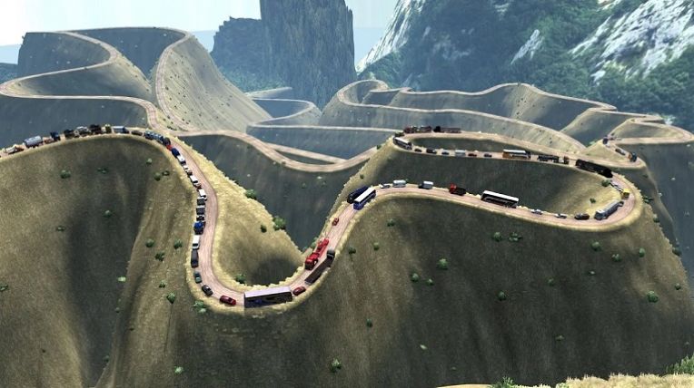 世界卡车模拟器2危险道路游戏手机版截图4: