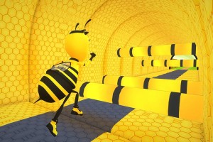 飞行蜜蜂跑酷游戏图1