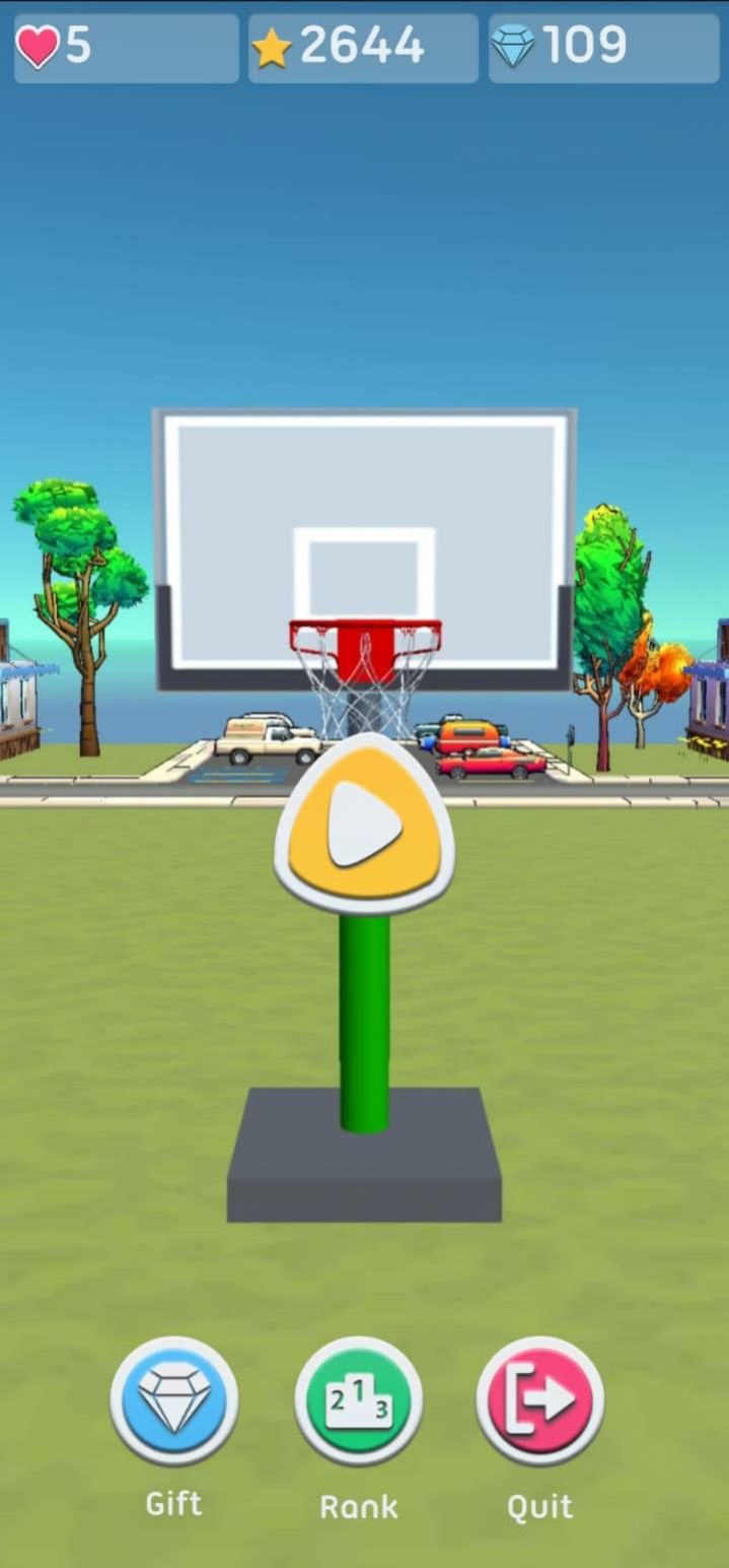 篮球3D射击游戏安卓版（Basketball 3D Shooting）图2: