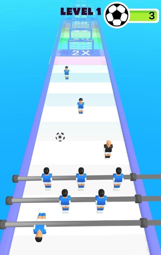 桌上足球障碍跑游戏中文版（Table Football Run）图片1