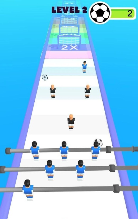 桌上足球障碍跑游戏中文版（Table Football Run）图1: