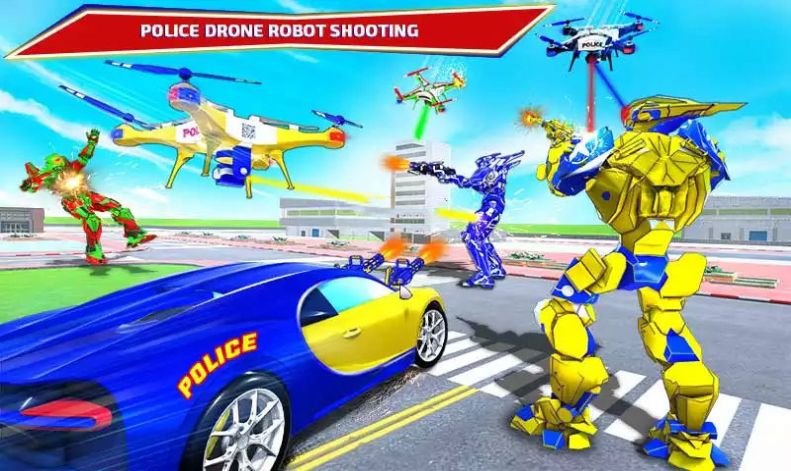 警车机器人汽车游戏安卓版图1: