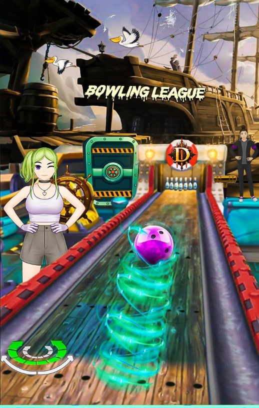 3D保龄球手腕击球游戏中文版（Bowling Pin Bowl Strike 3D）图1: