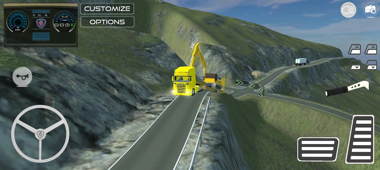 危险的道路卡车司机游戏中文版（Dangerous Roads Trucker）截图3: