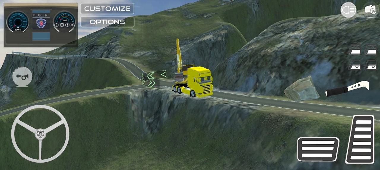 危险的道路卡车司机游戏中文版（Dangerous Roads Trucker）截图4: