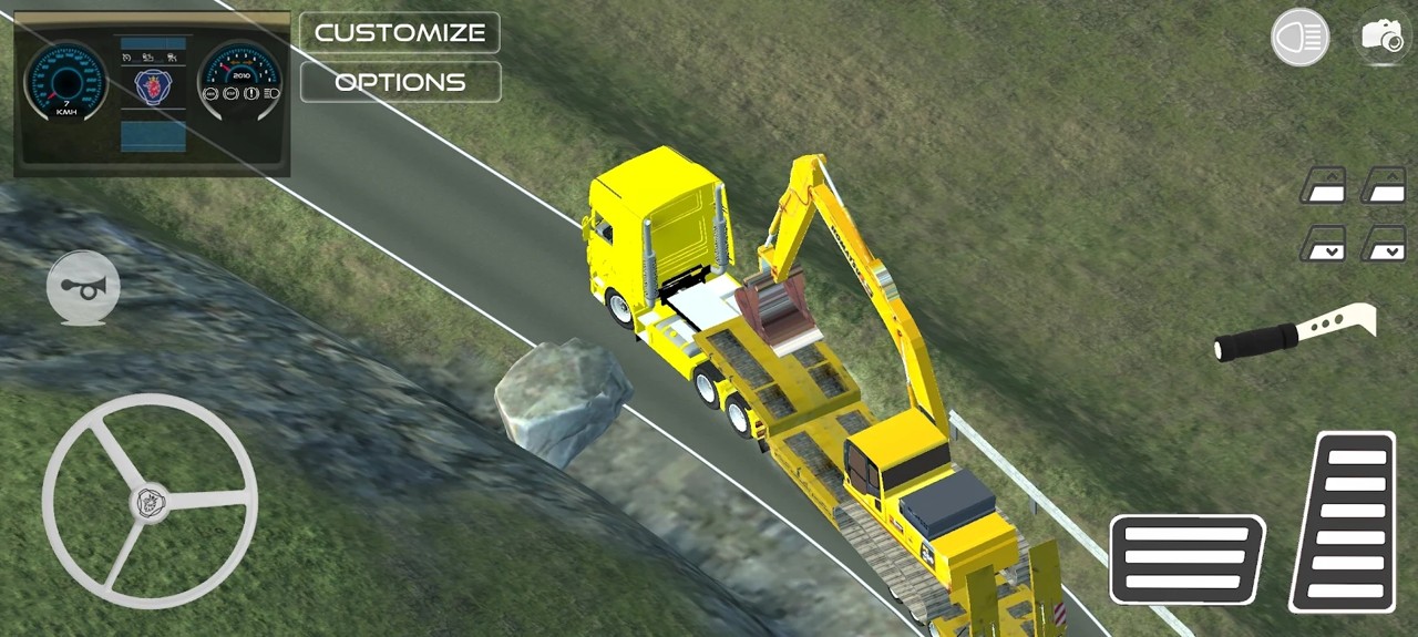 危险的道路卡车司机游戏中文版（Dangerous Roads Trucker）图5:
