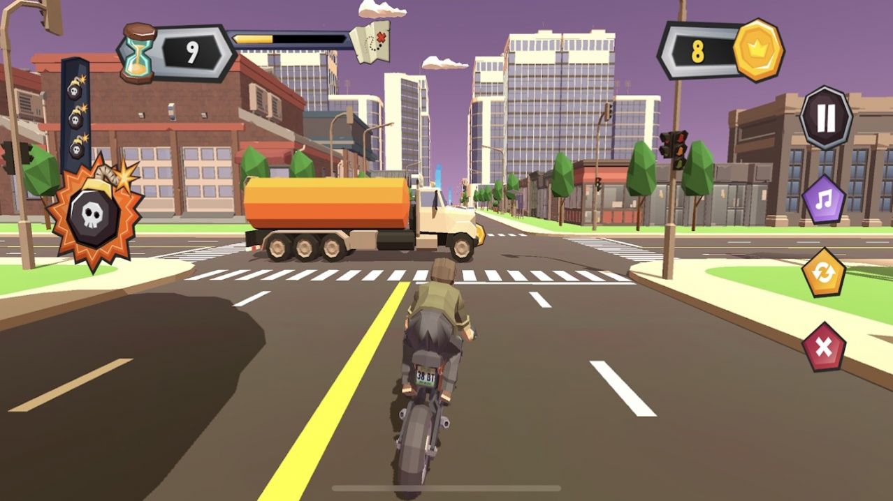 混乱交通摩托车骑士游戏中文版（Chaos Traffic Motorbike Rider）图3: