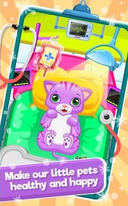小猫医生宠物兽医游戏官方版（Little Cat Doctor Pet Vet Game）图1: