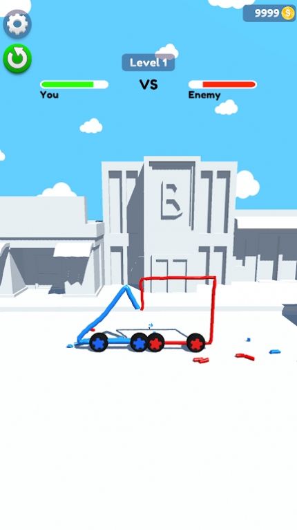 绘制汽车战斗3D游戏官方安卓版（Car Fight 3D）图3: