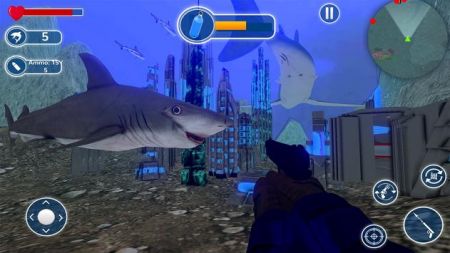 水下鲨鱼模拟器安卓汉化版最新版图1: