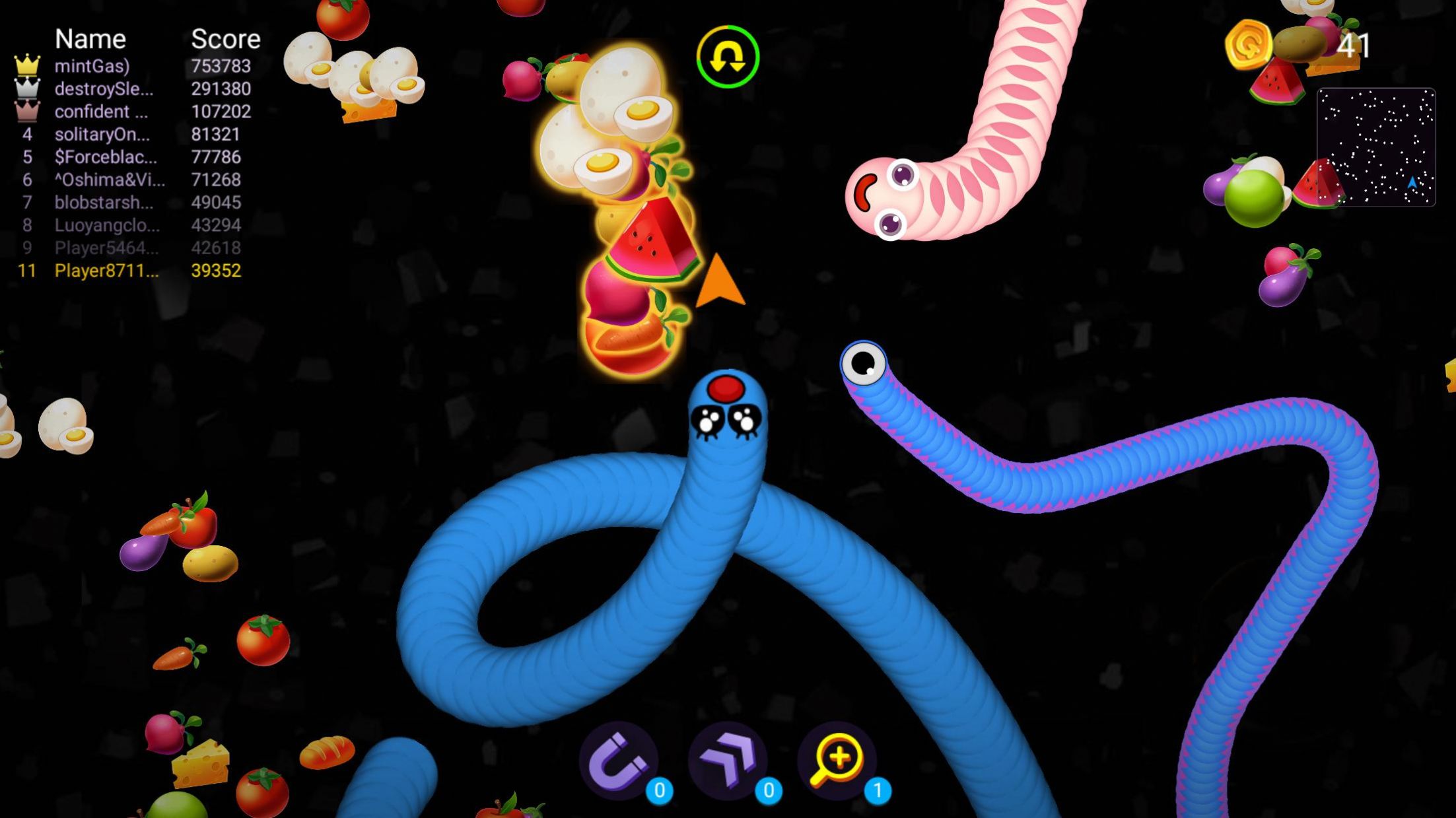 蛇战蠕虫游戏安卓中文版图1: