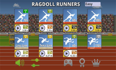 跑步模拟器内置菜单下载手机版最新版(Ragdoll Runners)图片1