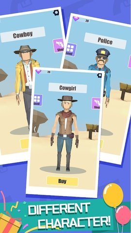 牛仔战争3D游戏官方版（Cowboy war 3D）图1: