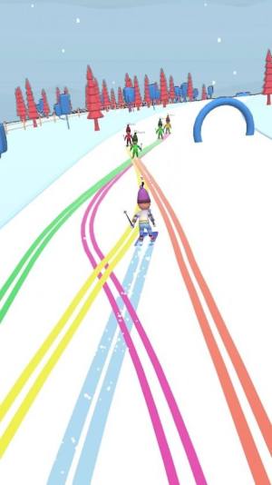 滑雪者山游戏图1