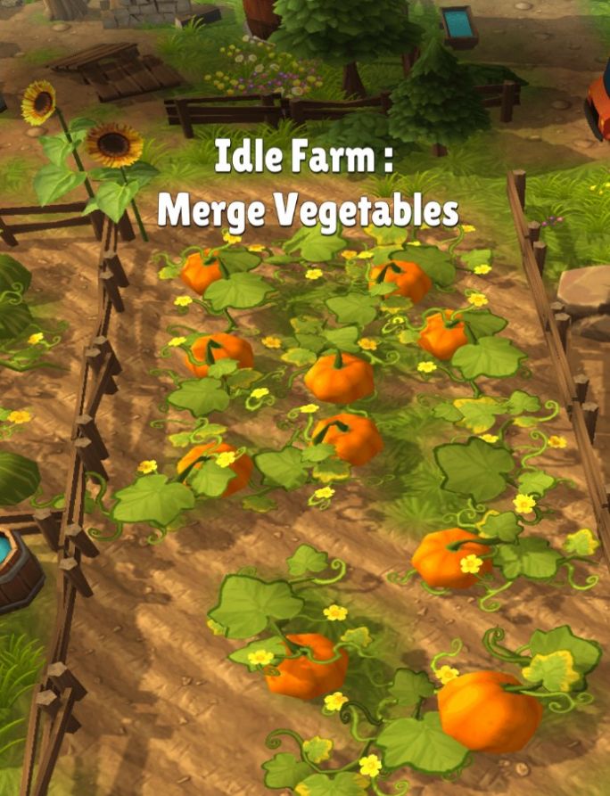 放置农场合并蔬菜游戏官方版图1: