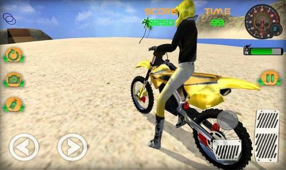 摩托沙滩自行车特技赛游戏官方版截图4: