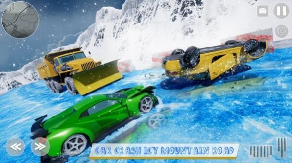 Car Crash Icy Mountain Road游戏安卓手机版图3: