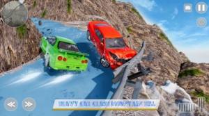 Car Crash Icy Mountain Road游戏图2