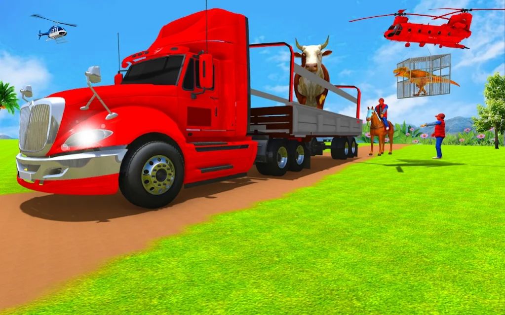 野生动物货物运输车游戏官方版（Wild Animal Cargo Transporter）图2: