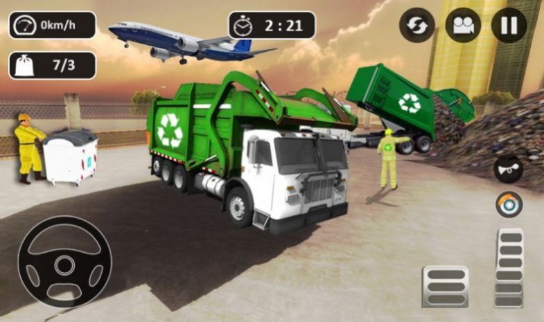 垃圾车行驶游戏安卓版（Garbage Trash Truck Driving）图2: