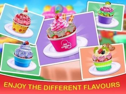 冰淇淋烹饪厨师游戏中文版（IceCream Roll Maker Game）图2: