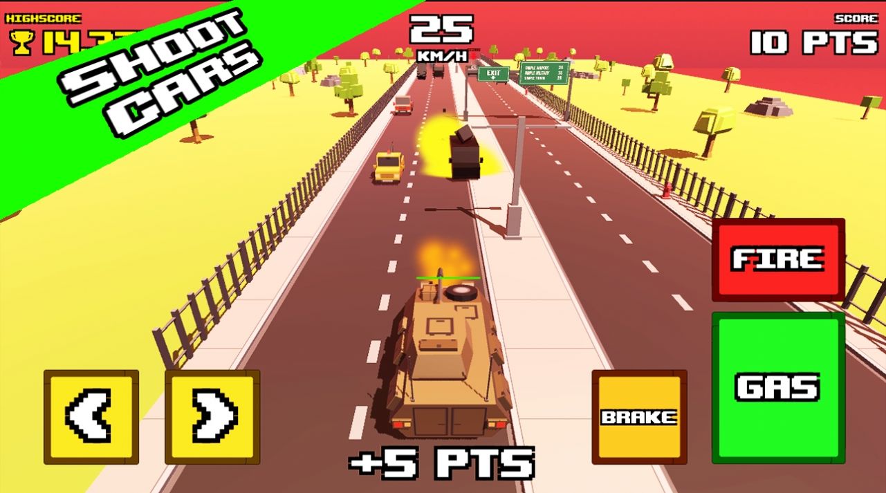 疯狂的道路坦克横撞游戏官方安卓版图1: