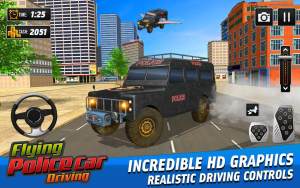 飞行警车驾驶游戏官方中文版（Flying Police Car Driving Game）图片1