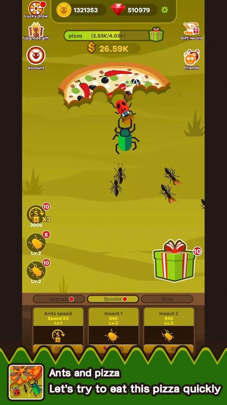 蚂蚁和披萨游戏官方版截图1: